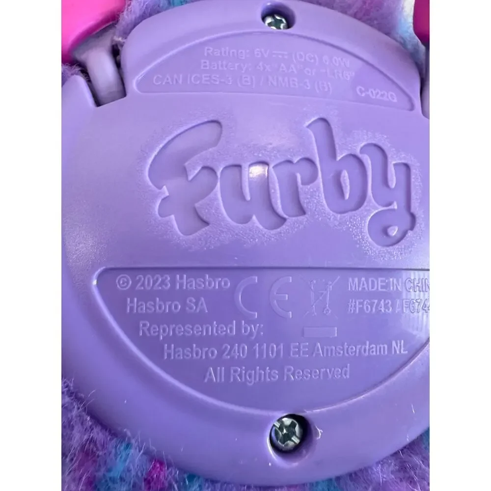 Furby Purple Plush Interactive Toy 2023 Hasbro  Tested And Works!